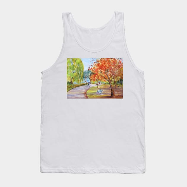 A Walk in the Park Tank Top by bevmorgan